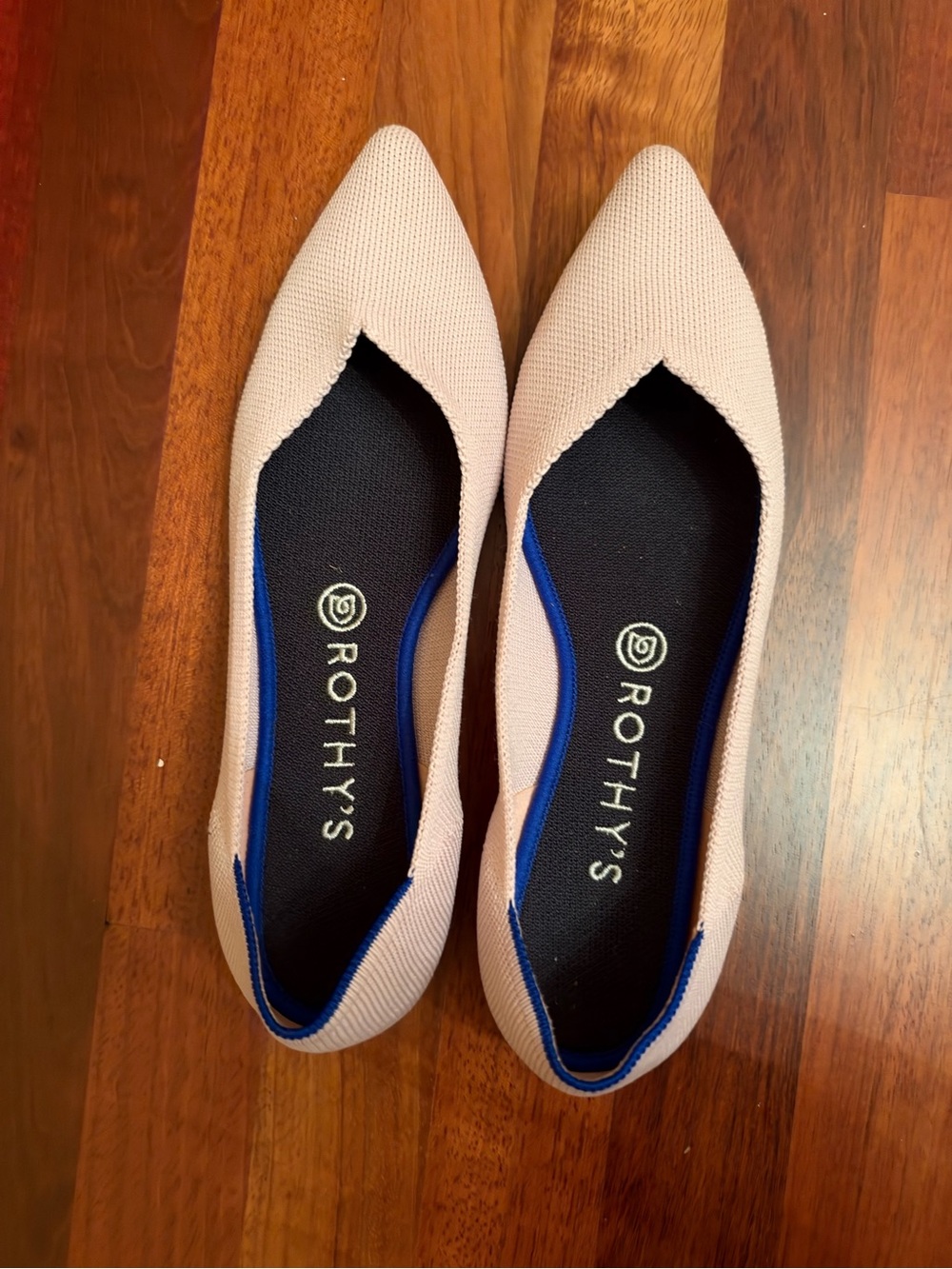 [Rothy’s] The Point Knit Flats in Blush - Size W9